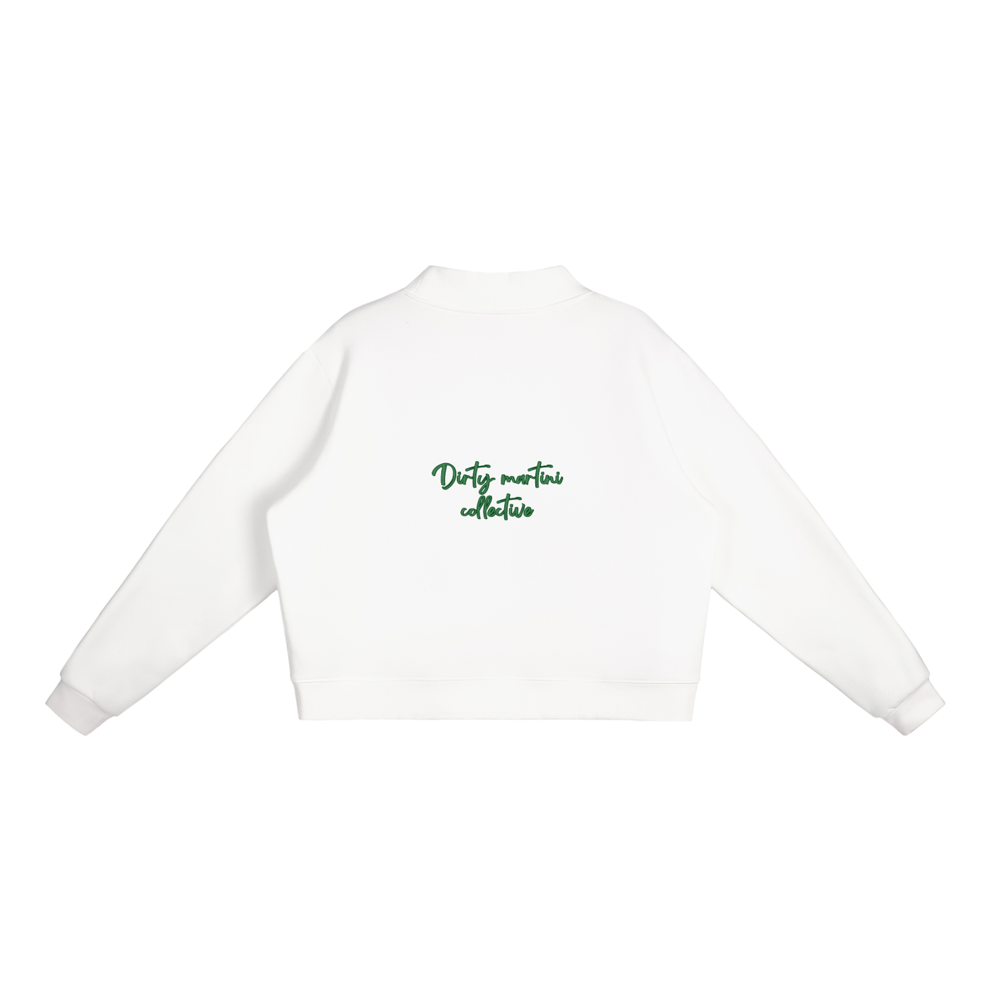 Essential Fleece Mock-Neck Crew Sweatshirt