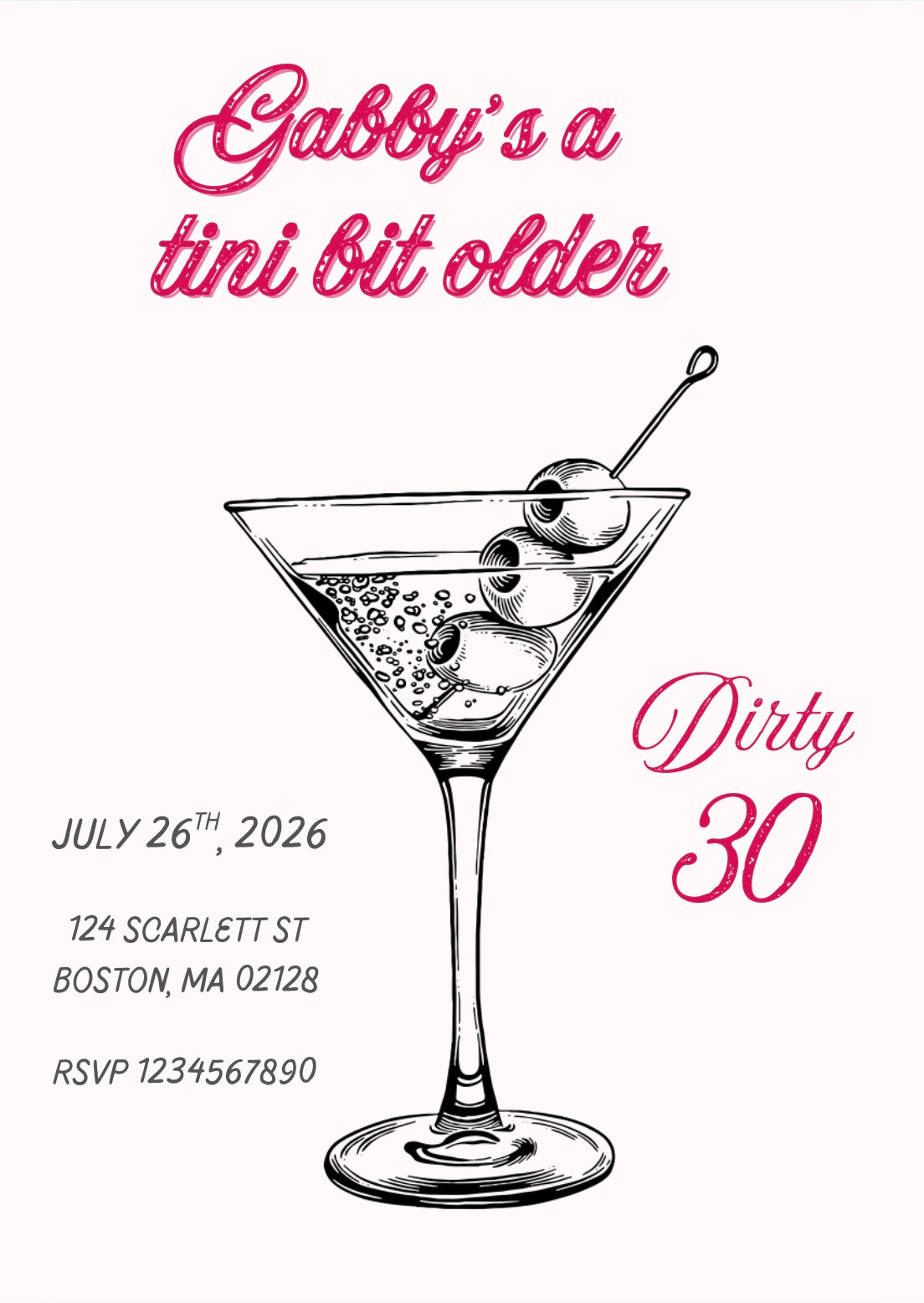 A Tini Bit Older Invite