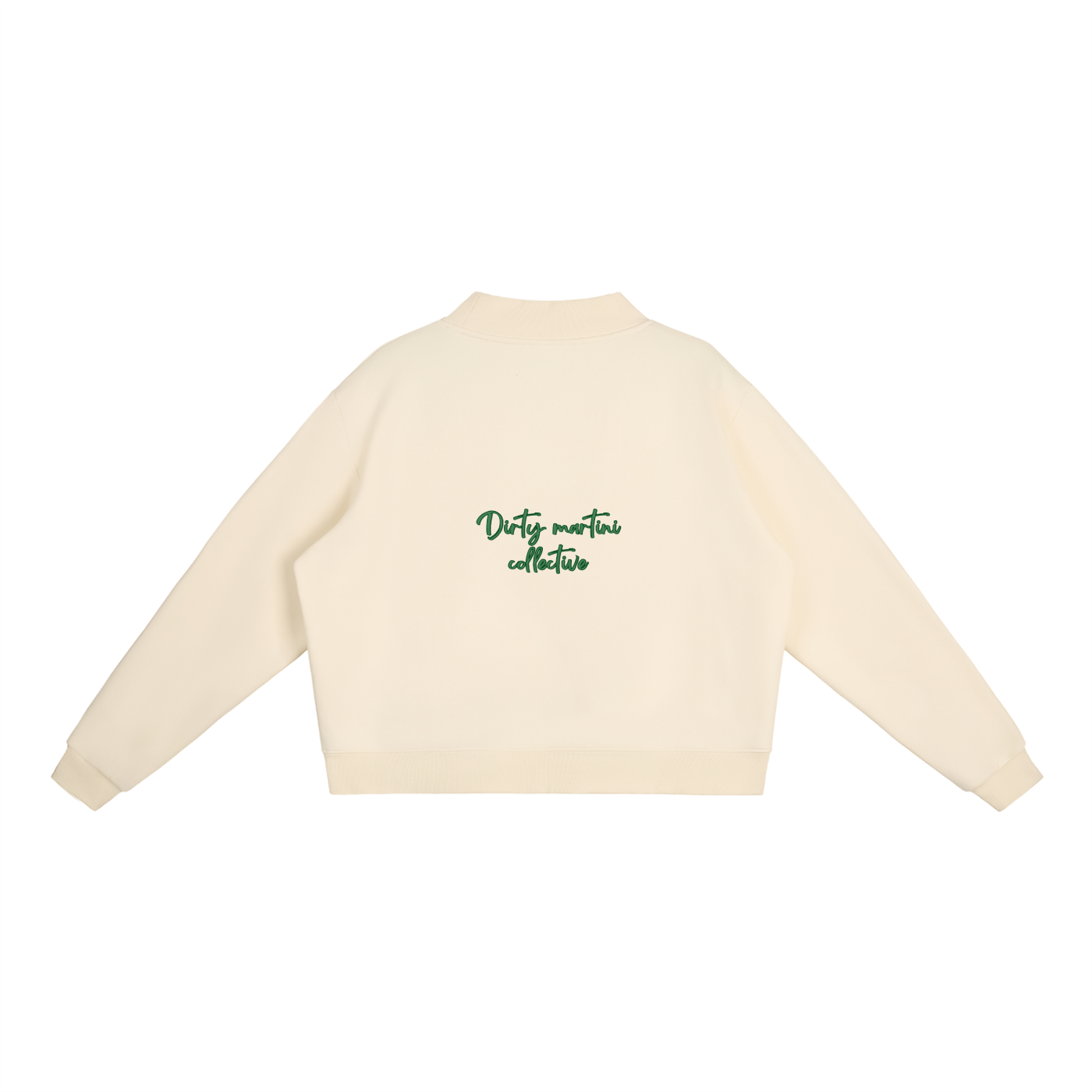 Essential Fleece Mock-Neck Crew Sweatshirt